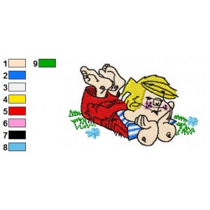 Dennis the Menace Embroidery Design 5
